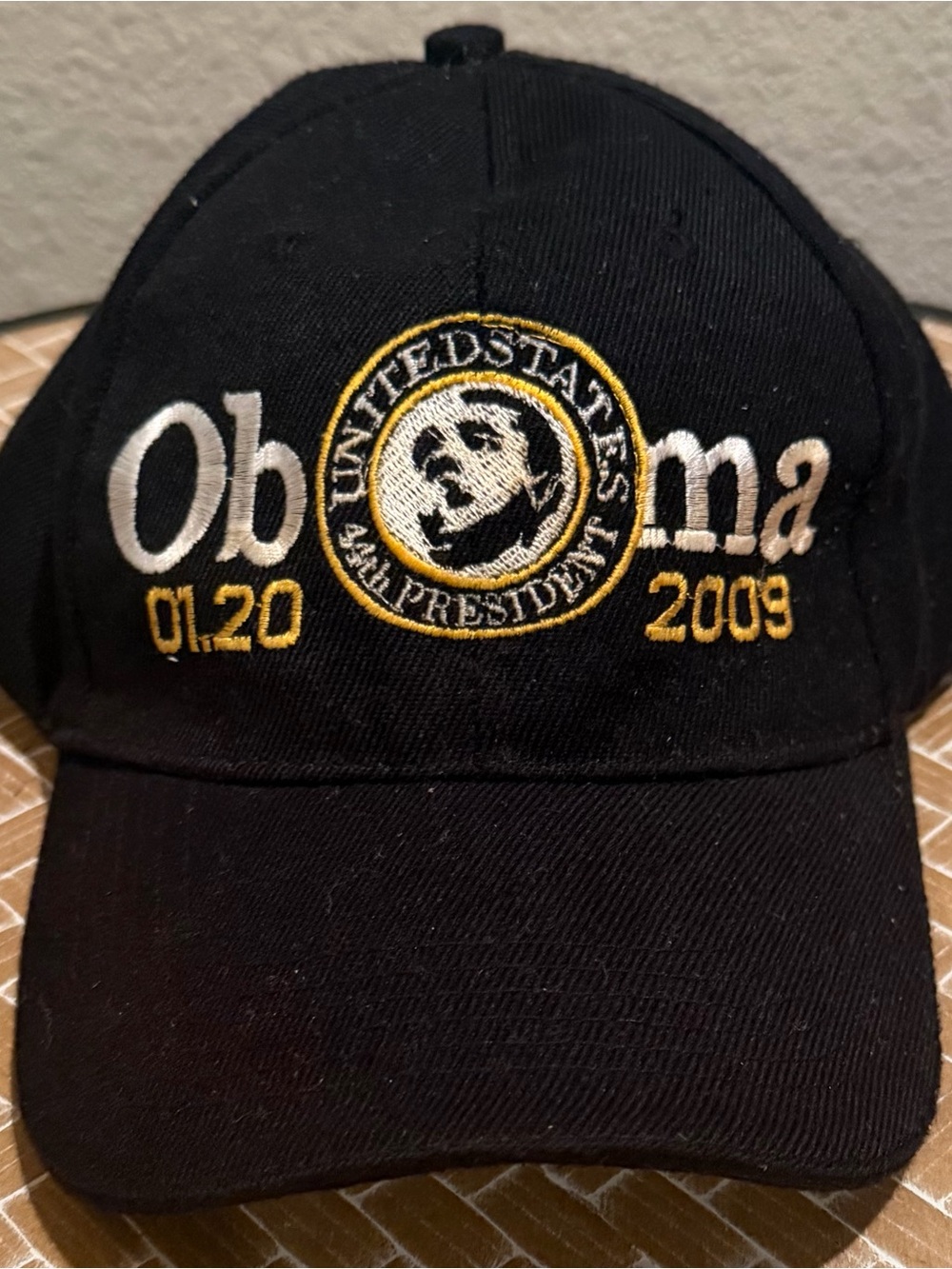 Vintage Barack Obama 44th President Inauguration Baseball Cap (01.20.2009)